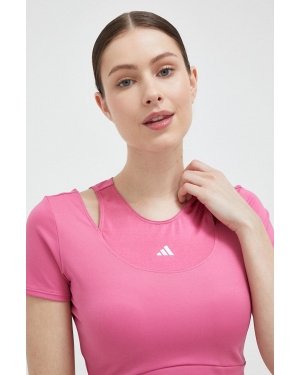 adidas Performance t-shirt treningowy HIIT kolor różowy