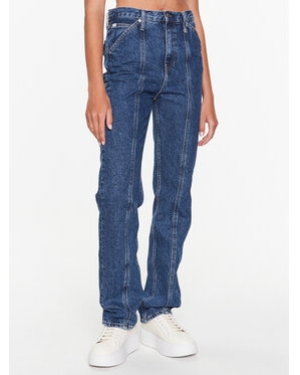 Calvin Klein Jeans Jeansy J20J220634 Niebieski Straight Fit