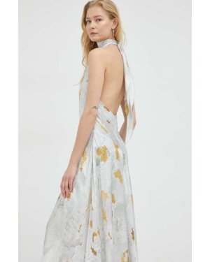 AllSaints sukienka ARIETA PAOLA DRESS kolor biały midi rozkloszowana WD050Y