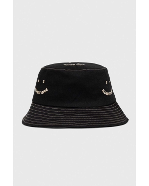 PS Paul Smith kapelusz bawełniany kolor czarny bawełniany