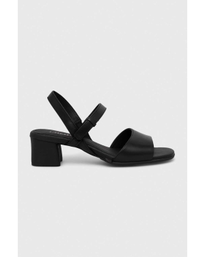 Camper sandały skórzane Katie Sandal damskie kolor czarny na słupku K201023.001