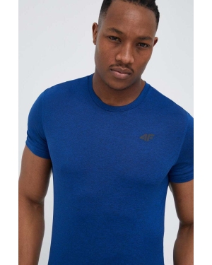 4F t-shirt treningowy kolor niebieski melanżowy