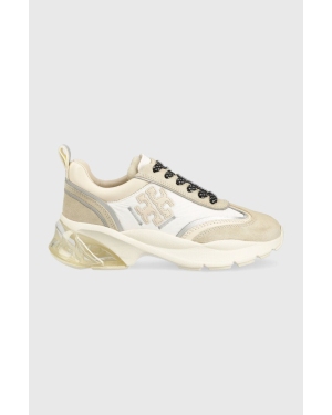 Tory Burch sneakersy Good Luck Trainer kolor beżowy 143969
