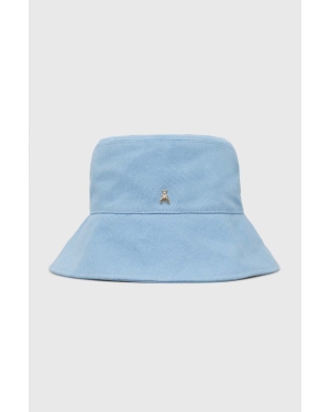 Patrizia Pepe kapelusz bawełniany kolor niebieski bawełniany