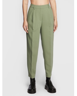 Bruuns Bazaar Spodnie materiałowe Cindy Sus Dagny BBW2393 Zielony Loose Fit