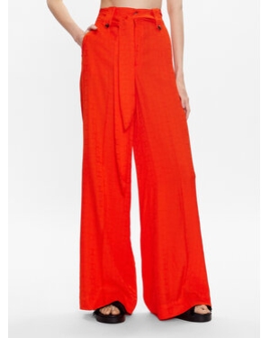 TWINSET Spodnie materiałowe 231TT2143 Pomarańczowy Regular Fit