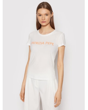 Patrizia Pepe T-Shirt 8M1419/J011-W146 Biały Regular Fit