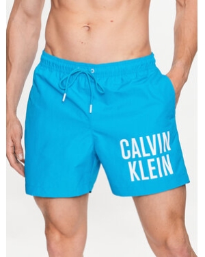 Calvin Klein Swimwear Szorty kąpielowe KM0KM00794 Niebieski Regular Fit