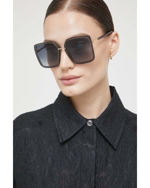 Furla okulary przeciwsłoneczne damskie kolor brązowy