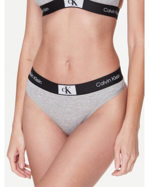 Calvin Klein Underwear Stringi 000QF7221E Szary