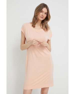 Emporio Armani Underwear sukienka lounge kolor pomarańczowy mini oversize
