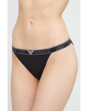 Emporio Armani Underwear figi kolor czarny transparentne