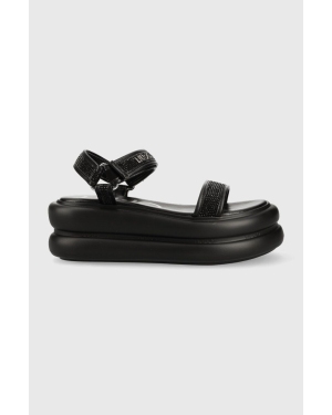 Liu Jo sandały ARIA 03 damskie kolor czarny na platformie SA3081EX08422222