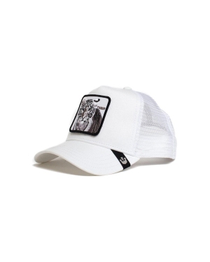 Goorin Bros czapka kolor biały z aplikacją