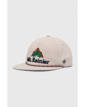 American Needle czapka z daszkiem bawełniana Mount Rainier kolor beżowy z aplikacją