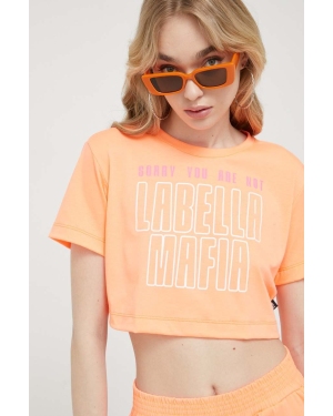 LaBellaMafia t-shirt damski kolor pomarańczowy