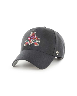 47brand czapka z daszkiem z domieszką wełny NHL Arizona Coyotes kolor czarny z aplikacją