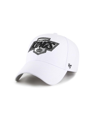 47brand czapka z daszkiem z domieszką wełny NHL Los Angeles Kings Vintage kolor biały z aplikacją