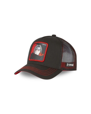 Capslab czapka z daszkiem NARUTO kolor czarny z aplikacją