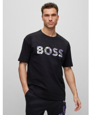 Boss T-Shirt 50488802 Czarny Relaxed Fit