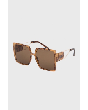 Aldo okulary przeciwsłoneczne ANNERELIA damskie kolor brązowy