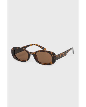 Aldo okulary przeciwsłoneczne Contessi damskie kolor brązowy