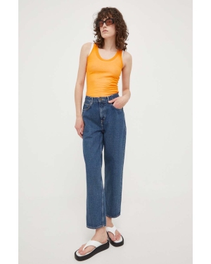 American Vintage jeansy bawełniane high waist