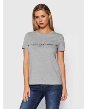 Tommy Hilfiger T-Shirt Heritage WW0WW31999 Szary Regular Fit