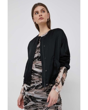Calvin Klein kurtka bomber damski kolor czarny przejściowa