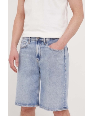 Calvin Klein szorty jeansowe męskie kolor niebieski