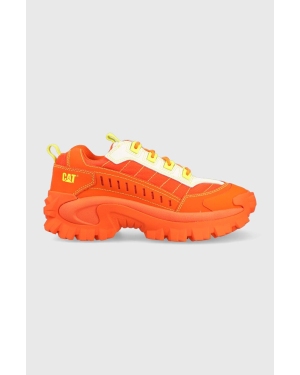 Caterpillar sneakersy skórzane INTRUDER SUPERCHARGED kolor pomarańczowy P111050