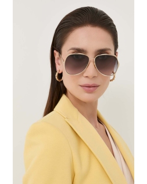 Chloé okulary przeciwsłoneczne CH0183S damskie kolor złoty
