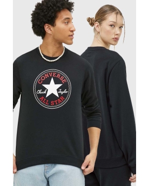 Converse bluza kolor czarny z nadrukiem 10025471.A01-CONVERSEBL