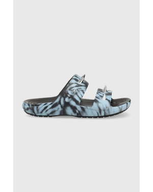 Crocs klapki Classic Rebel Sandal damskie kolor niebieski 208338
