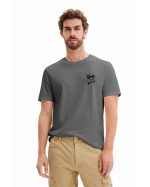 Desigual t-shirt bawełniany x Disney kolor czarny z nadrukiem
