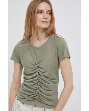 Dkny t-shirt damski kolor zielony