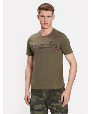Aeronautica Militare T-Shirt 231TS1942J538 Zielony Regular Fit