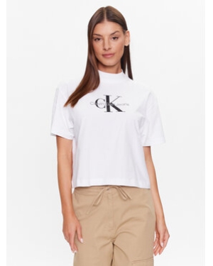 Calvin Klein Jeans T-Shirt J20J222130 Biały Regular Fit