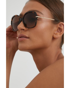 Michael Kors Okulary przeciwsłoneczne 0MK2149U damskie kolor brązowy