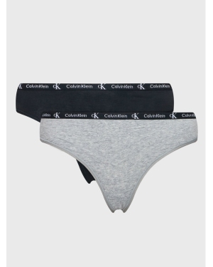 Calvin Klein Underwear Komplet 2 par stringów 000QD3990E Kolorowy