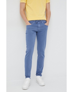 Pepe Jeans spodnie męskie kolor niebieski proste