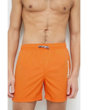 Pepe Jeans szorty kąpielowe Finnick kolor pomarańczowy