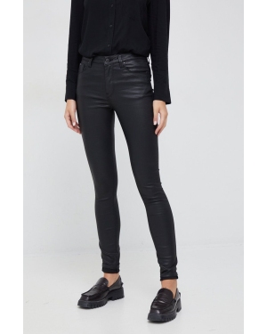 Pepe Jeans spodnie damskie kolor czarny dopasowane high waist