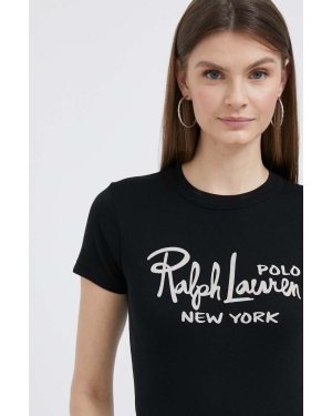 Polo Ralph Lauren t-shirt bawełniany kolor czarny
