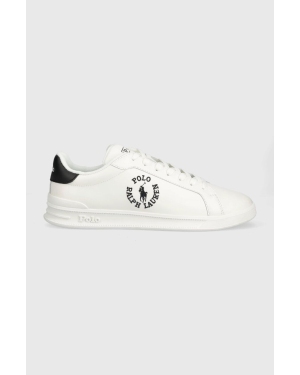 Polo Ralph Lauren sneakersy skórzane Hrt Crt Cl kolor biały 809892336001