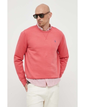 Polo Ralph Lauren bluza męska kolor różowy gładka