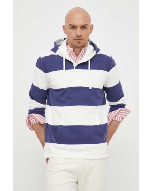 Polo Ralph Lauren bluza męska kolor granatowy z kapturem wzorzysta