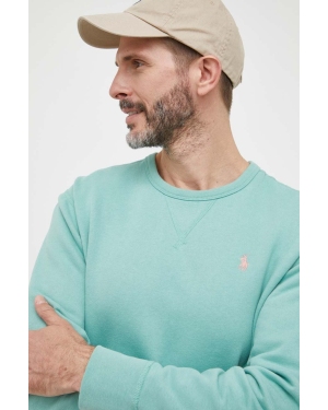 Polo Ralph Lauren bluza męska kolor zielony gładka