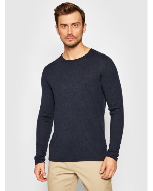 Selected Homme Sweter Rome 16079774 Granatowy Regular Fit
