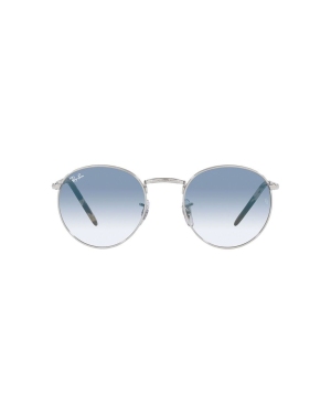Ray-Ban okulary przeciwsłoneczne New Round 0RB3637.002/G147 kolor srebrny